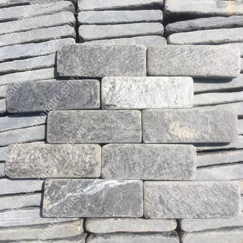 Đá Xanh Đen Hòa Sơn 7x20Cm Quay Mẻ