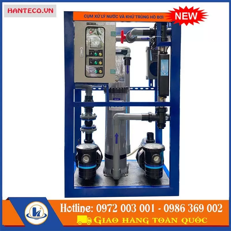 HỆ THỐNG XỬ LÝ NƯỚC VÀ KHỬ TRÙNG BỂ BƠI CXL-25 (BỂ 80-100M3) 