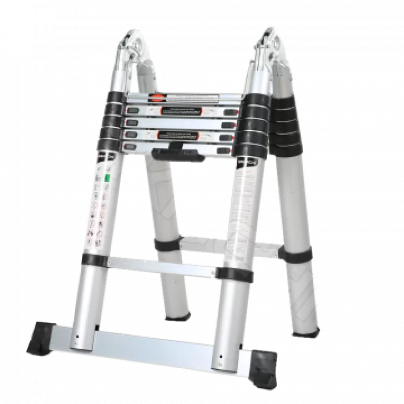 Thang nhôm rút chữ A Hakachi HM-12