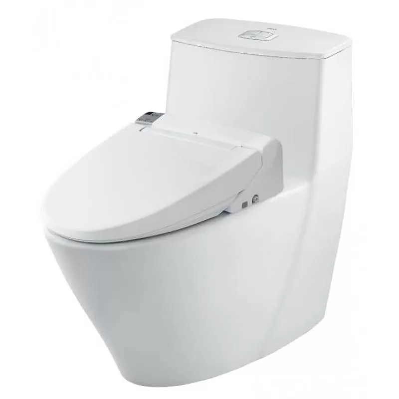 BÀN CẦU 1 KHỐI INAX KÈM NẮP RỬA ĐIỆN TỬ - AC-919R+CW-KA22AVN