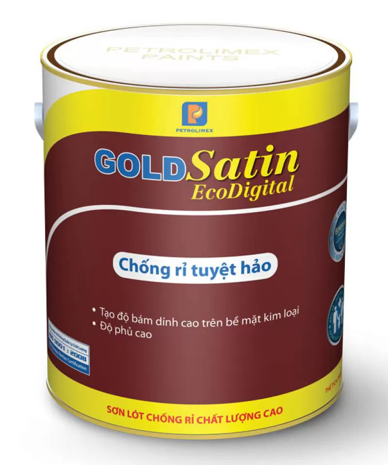 Sơn chống rỉ GOLDSATIN (màu xám) – 3 lít 