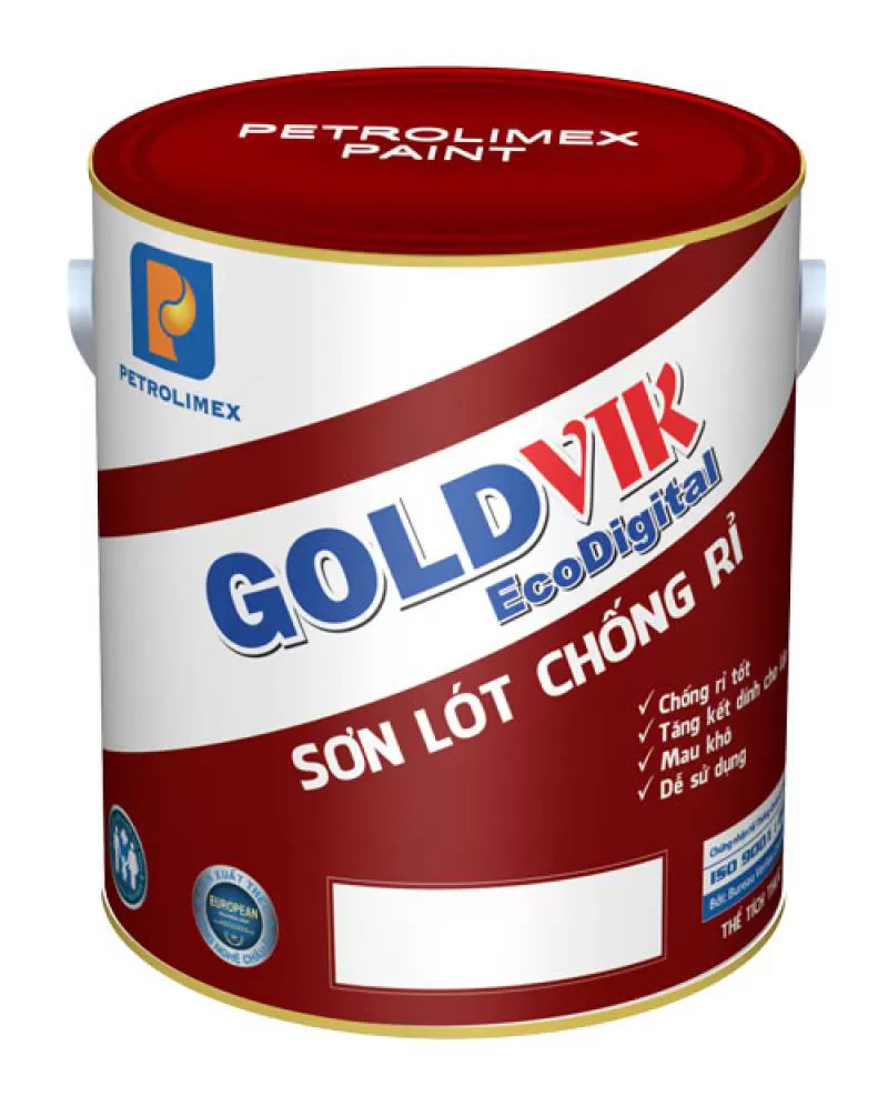 Sơn chống rỉ GOLDVIK (màu đỏ) – 3 lít 