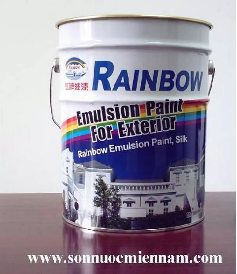 Sơn chịu nhiệt RAINBOW 600ºC (màu bạc) – 18 lít 