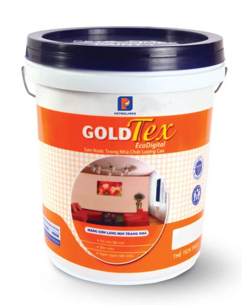 Sơn nội thất GOLDTEX ECODIGITAL (màu chuẩn) – 3.8 lít 