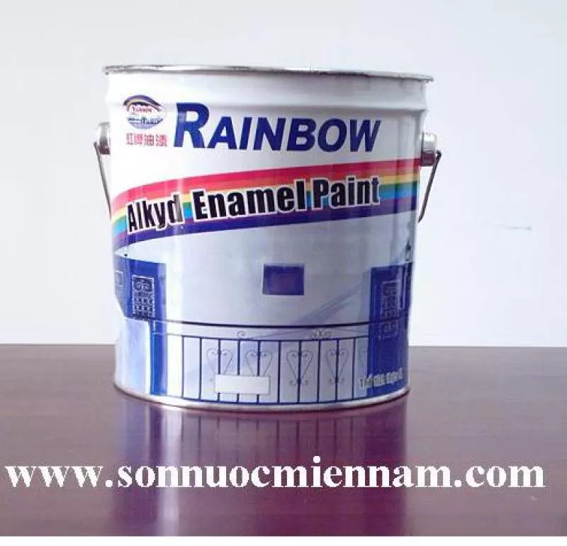 Sơn dầu RAINBOW (màu đen) – 4 lít 