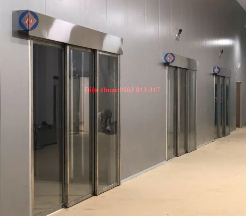 Cửa trượt xếp lớp tự động KTH TH-W2/AD-W2