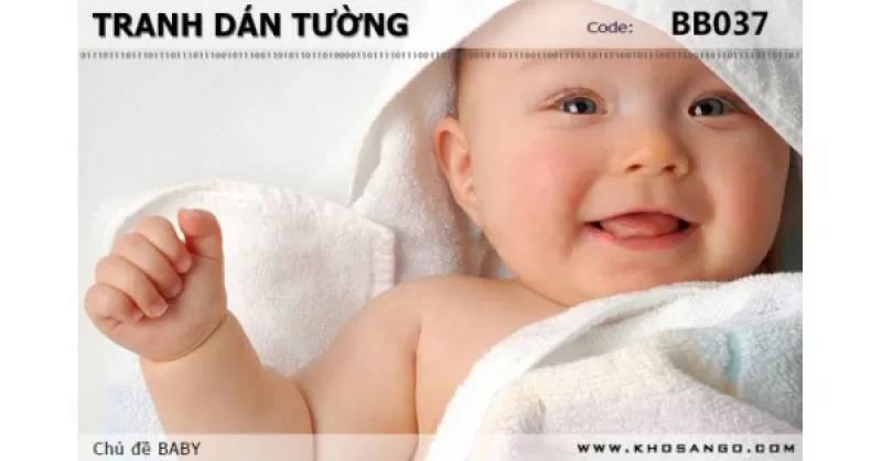 Tranh dán tường BABY BB037 