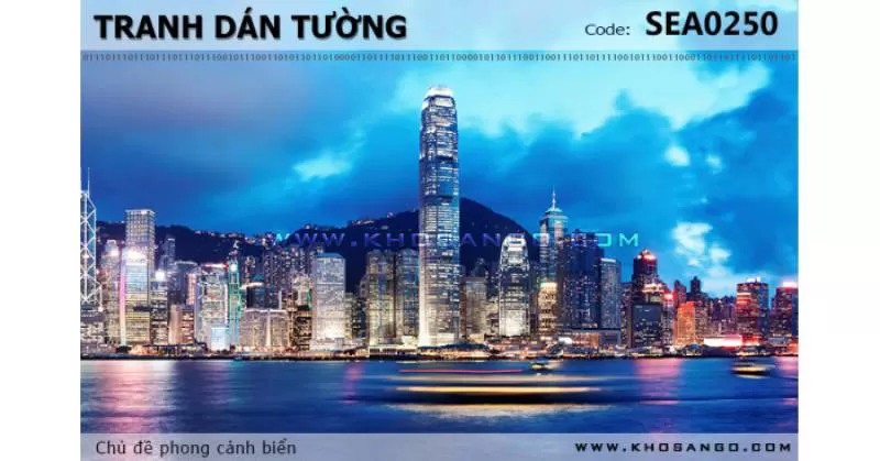 Tranh dán tường phong cảnh biển SEA250