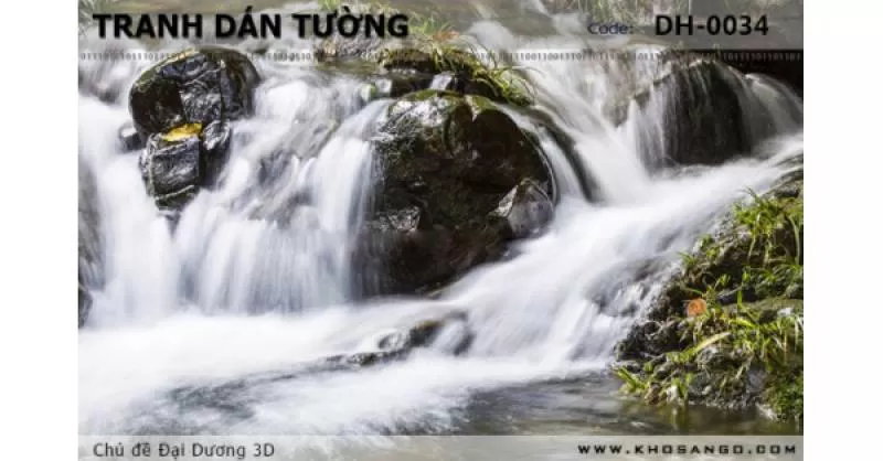Tranh dán tường Đại Dương 3D DH-0034