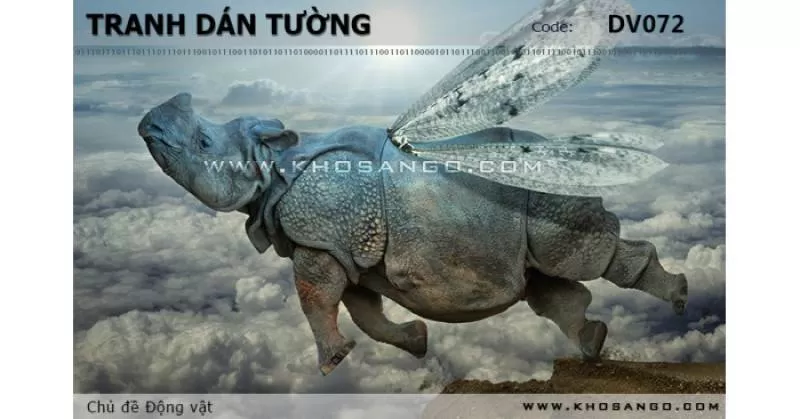 Tranh dán tường Động vật DV072 