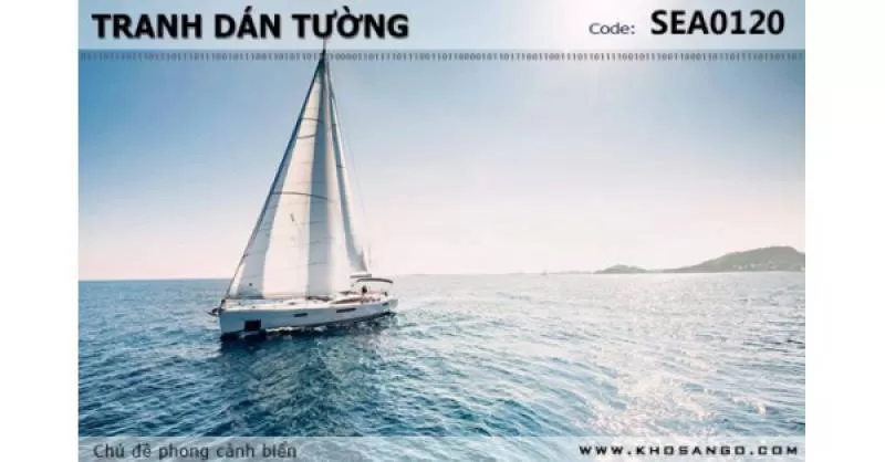 Tranh dán tường phong cảnh biển SEA120 