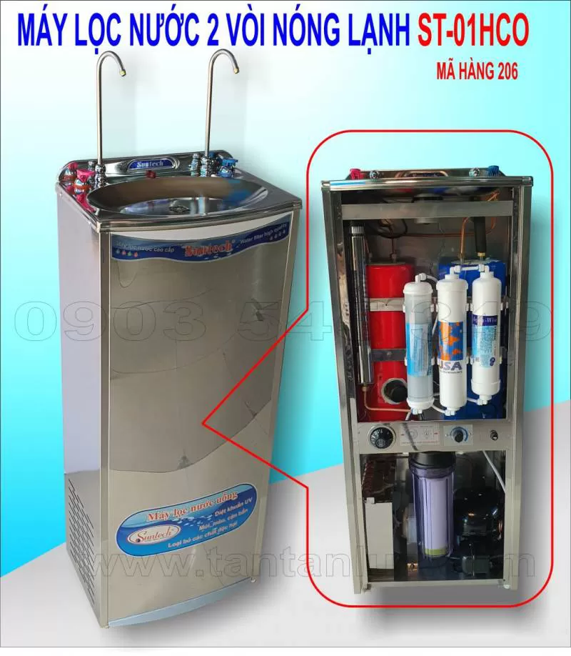 Máy Lọc Nước Nóng Lạnh Suntech 2 vòi ST-01HCO (MH 206) 