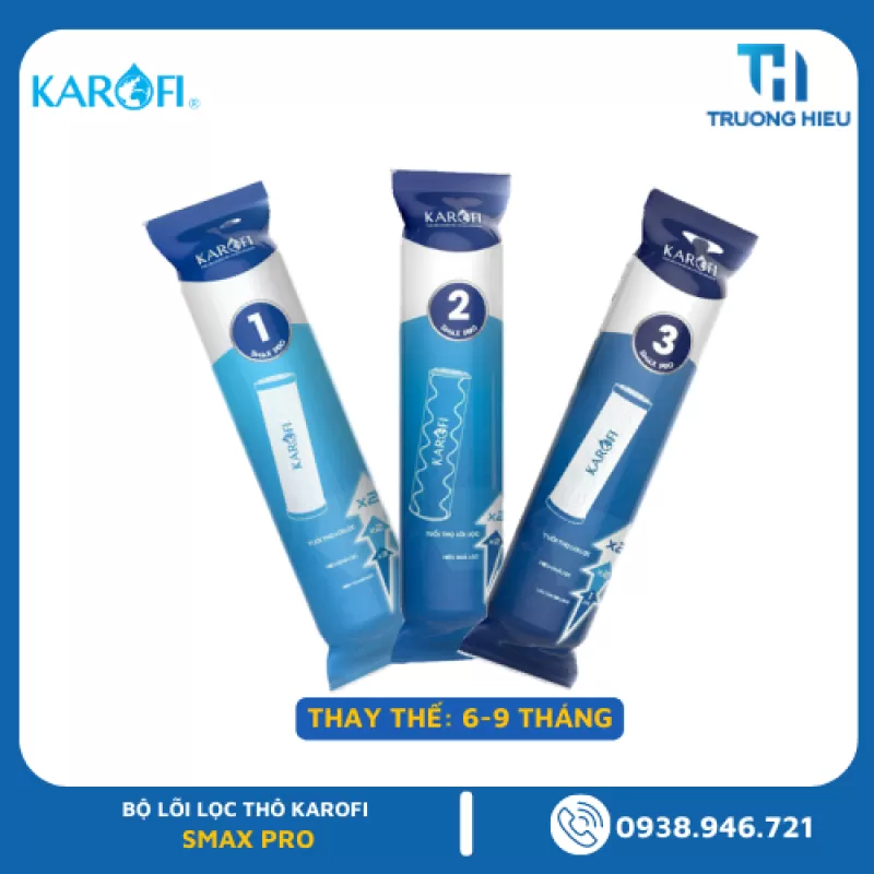 Bộ Lõi Lọc Thô 123 Karofi SMAX PRO 