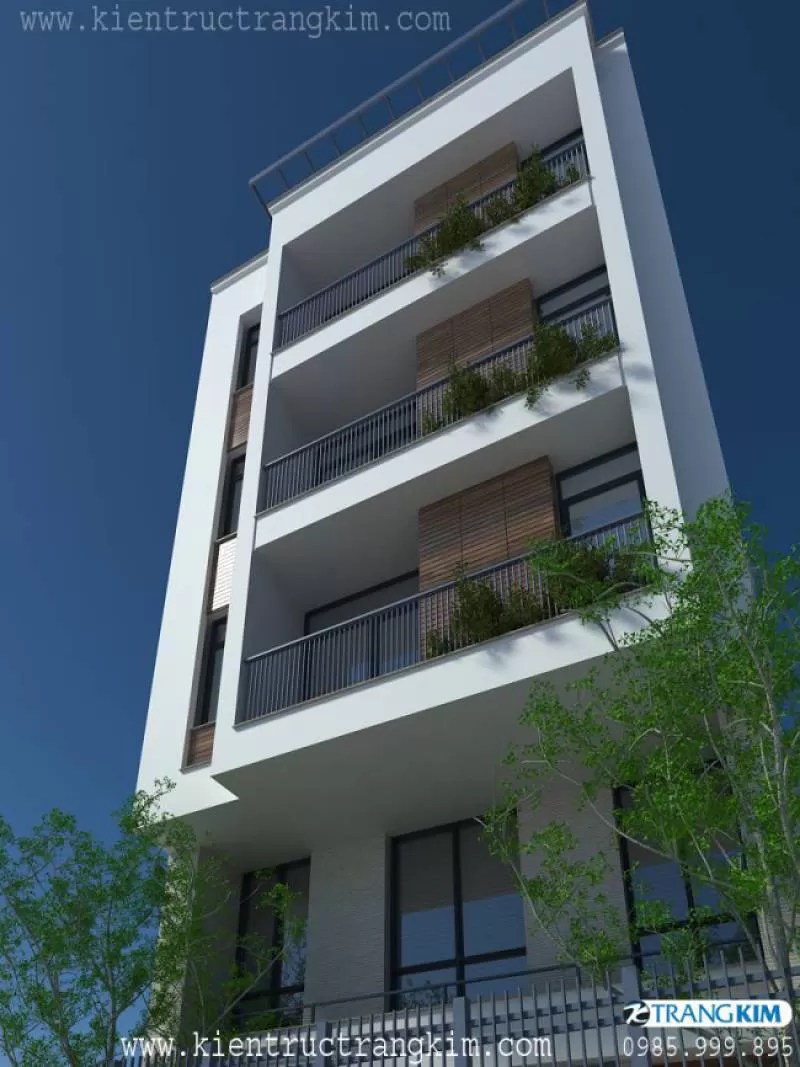 Thiết kế nhà cho thuê trên đất hình bình hành