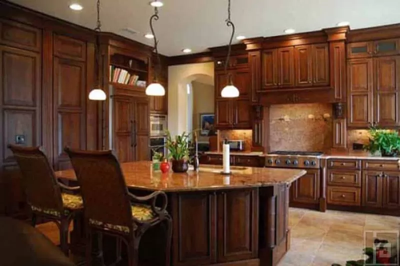 TỦ BẾP GỖ TỰ NHIÊN – TBTN49