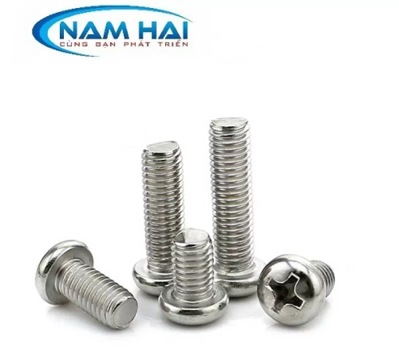 Vít Pake đầu tròn thân bulong DIN 7985