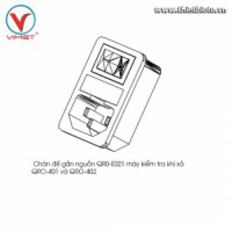 Chân đế gắn nguồn kiểm tra khí xả QRO-401 và QRO-402