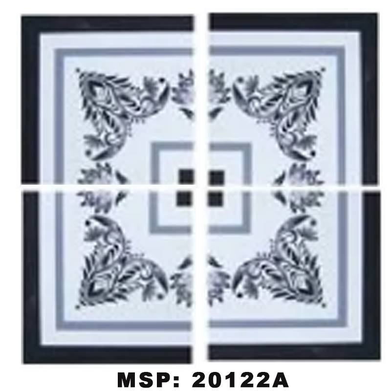 Gạch bông men vuông nhập khẩu kích thước 200*200mm 20122A