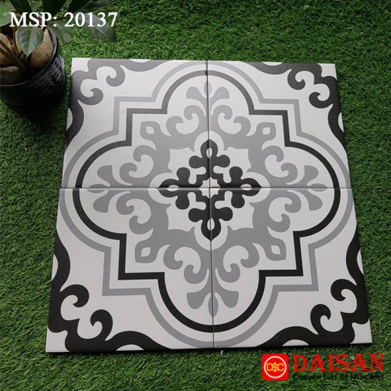 Gạch bông men vuông nhập khẩu kích thước 200*200mm 20137