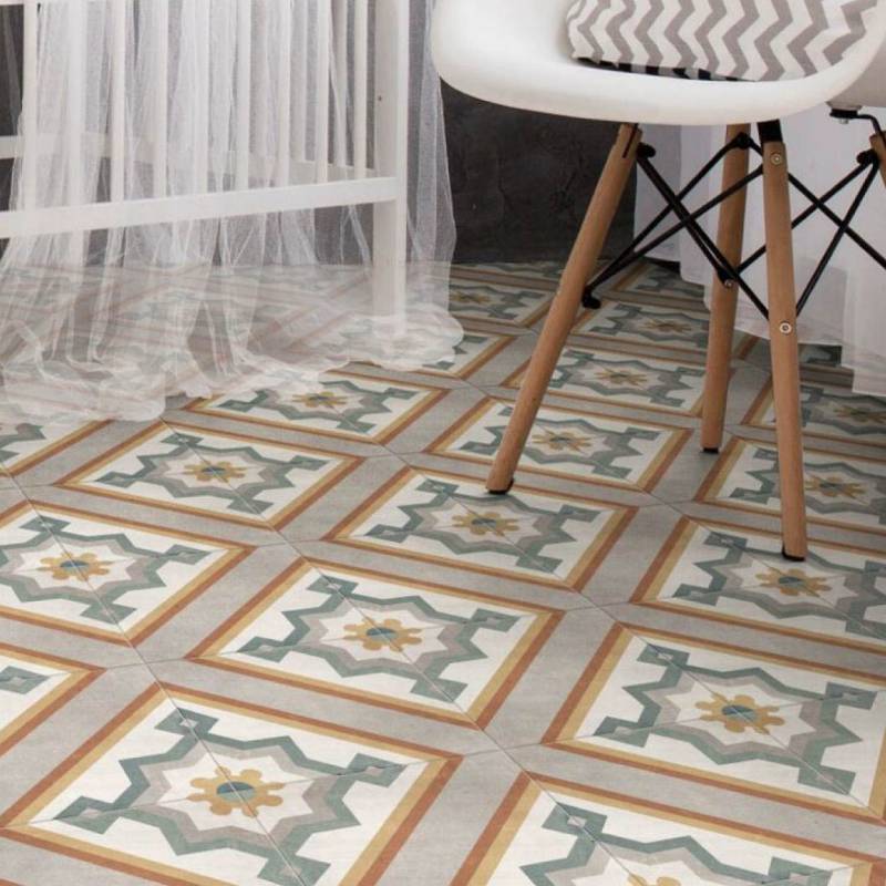 Gạch bông men nhập khẩu trang trí ốp lát kt 200*200 DC278
