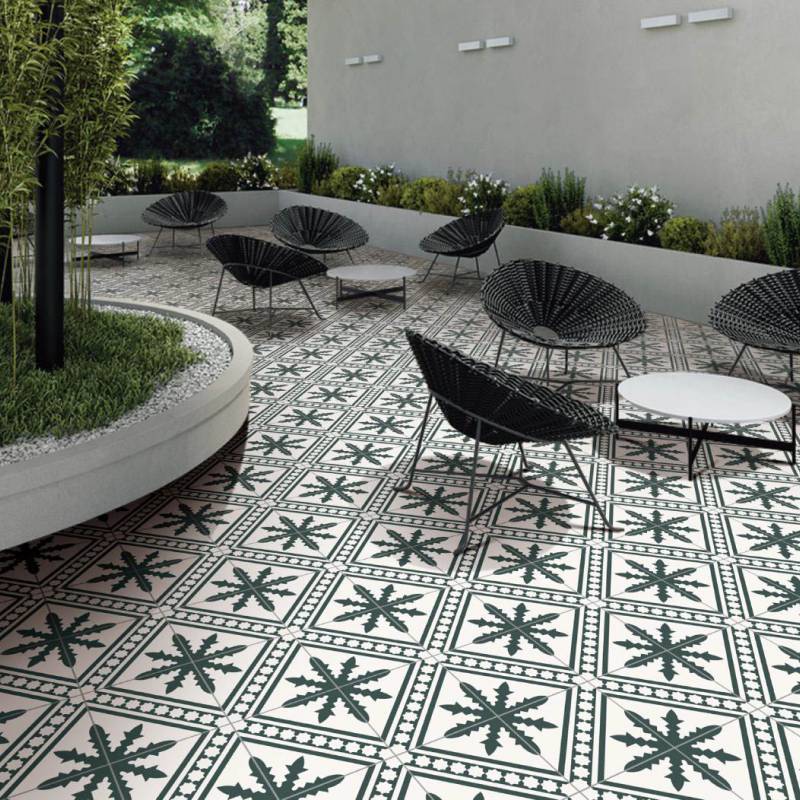 Gạch bông men nhập khẩu trang trí ốp lát kt 200*200 DC269