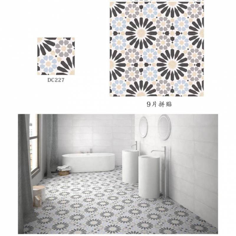 Gạch bông men nhập khẩu trang trí ốp lát kt 200*200 DC227