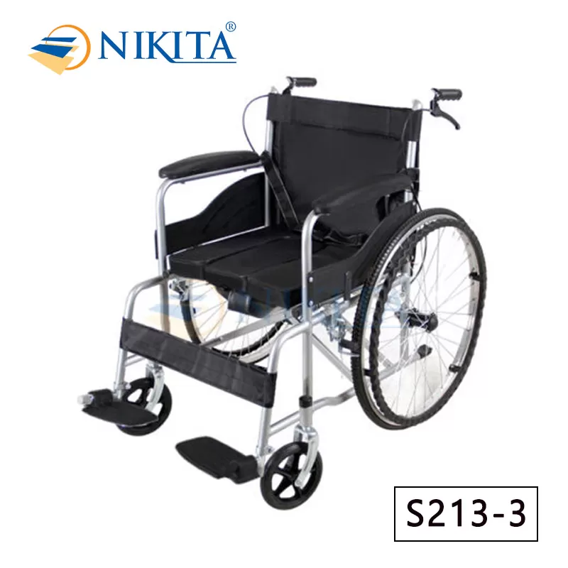 Xe lăn có bô vệ sinh Nikita S213-3