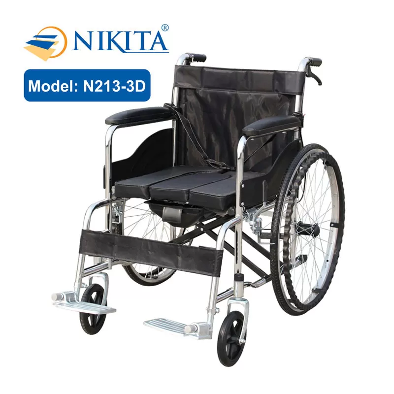 Xe lăn tay có bô vệ sinh Nikita N213-3