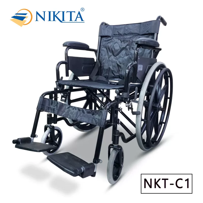 Xe lăn tay thép tay chân tháo rời C1
