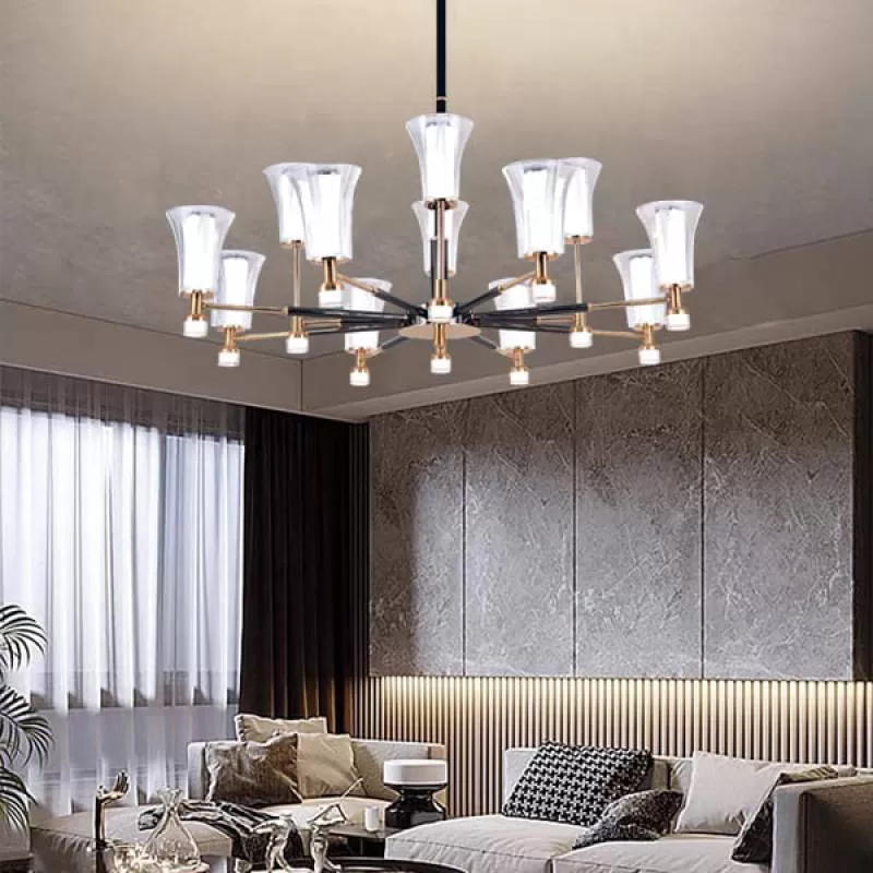 Đèn chùm phòng khách hiện đại trang trí nhà đẹp D930mm AN-CL1667/8+4