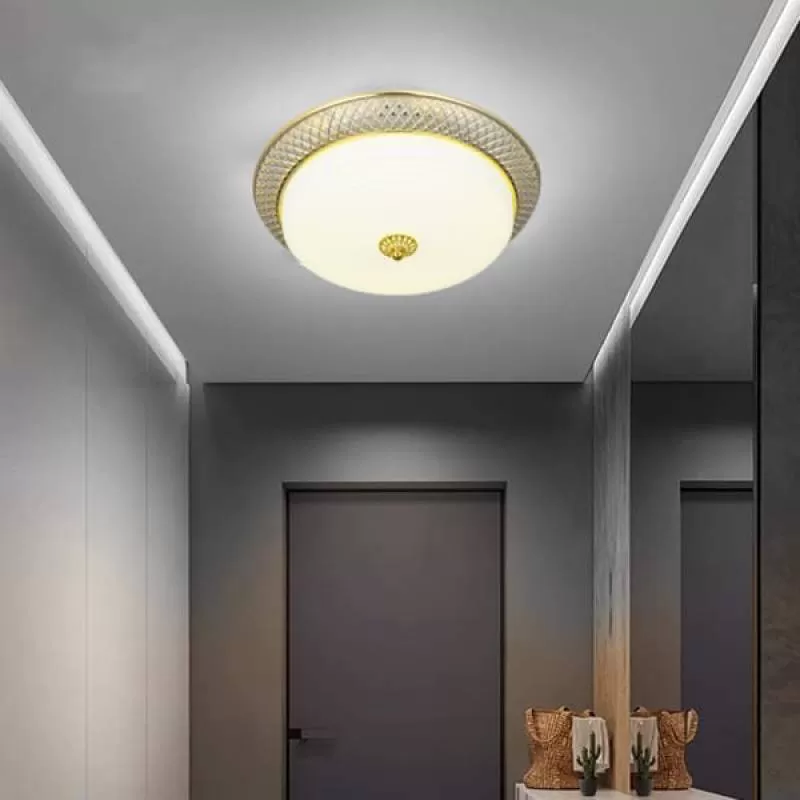 Đèn ốp trần bánh tiêu cổ điển led 3 chế độ ánh sáng D320mm HP-OTY026 