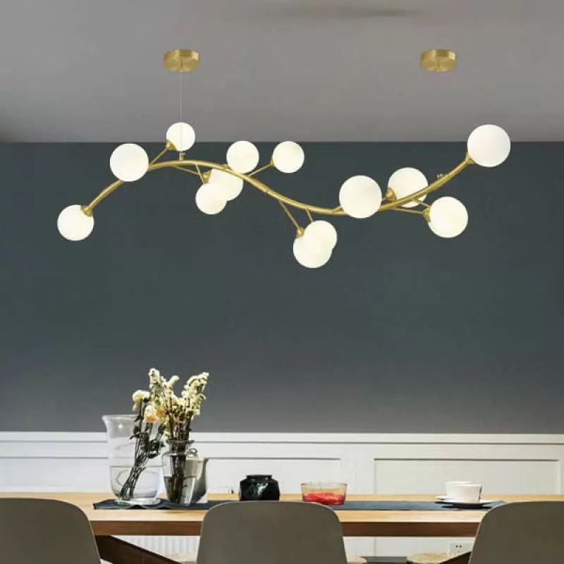 Đèn thả đồng gắn phòng ăn HP-TD6518-14 giá rẻ 30