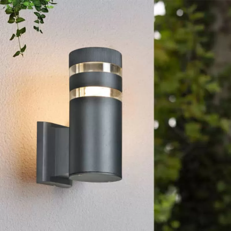 Đèn vách ngoài trời 1 đầu hành lang, mái hiên cao cấp D110mm EC-CN77 