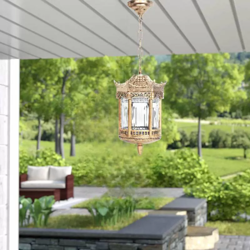 Đèn thả ngoài trời treo ban công, mái vòm, hành lang D180mm DR-NVT333A 