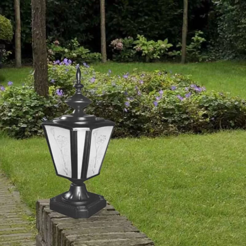 Đèn trụ cổng ngoài trời gắn cột, tường rào sân vườn H370mm DR-NVT937 