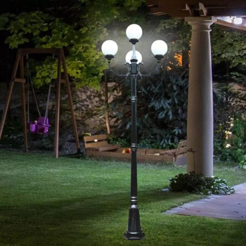 Đèn trụ trang trí sân vườn cao 2m4 AN-TR4169/3+1 rẻ 35 