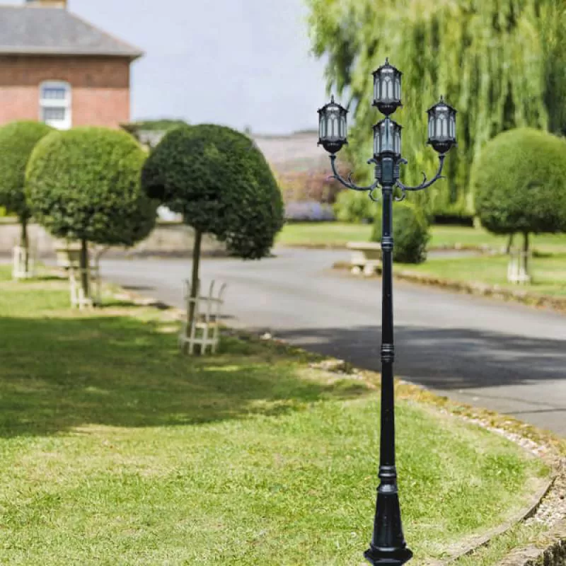 Đèn trụ trang trí sân vườn cao 2m4 AN-TR4171-3+1 rẻ 35