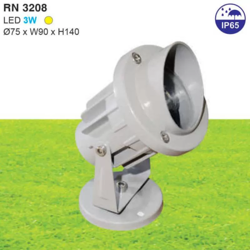 Đèn led ghim rọi bãi cỏ sân vườn 3W cao cấp HP-RN3208 
