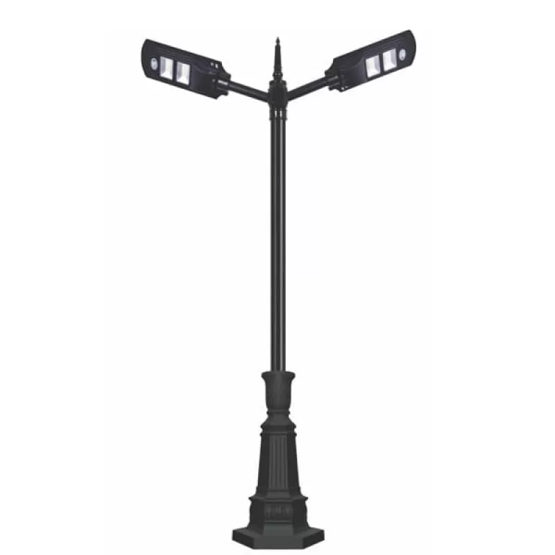 Đèn trụ sân vườn năng lượng mặt trời 60Wx2 EC-TRU094 