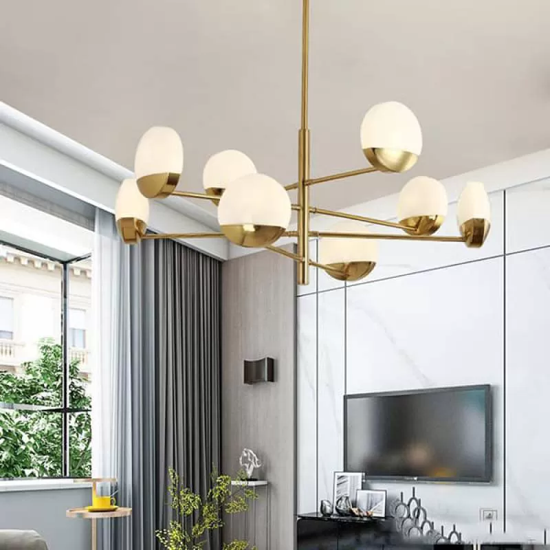 Đèn chùm Châu Âu H900mm DC-TTK94 XI VÀNG giá rẻ 30 