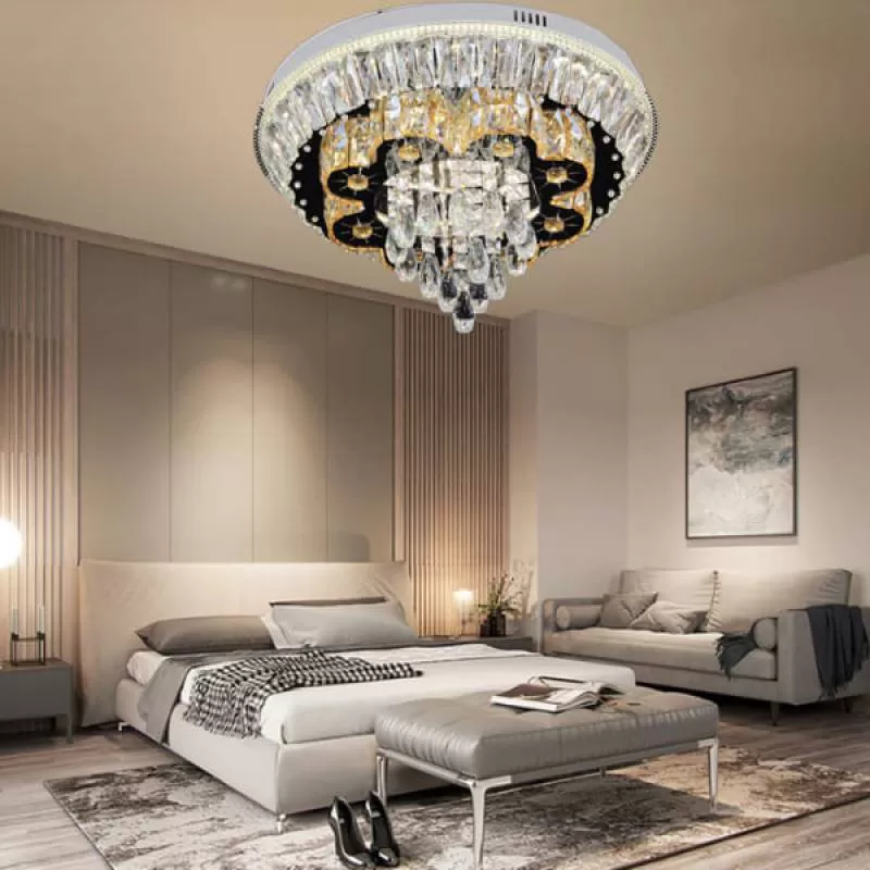 Đèn mâm áp trần led tròn gắn cho phòng khách nhà phố D600mm VA-MT3721 
