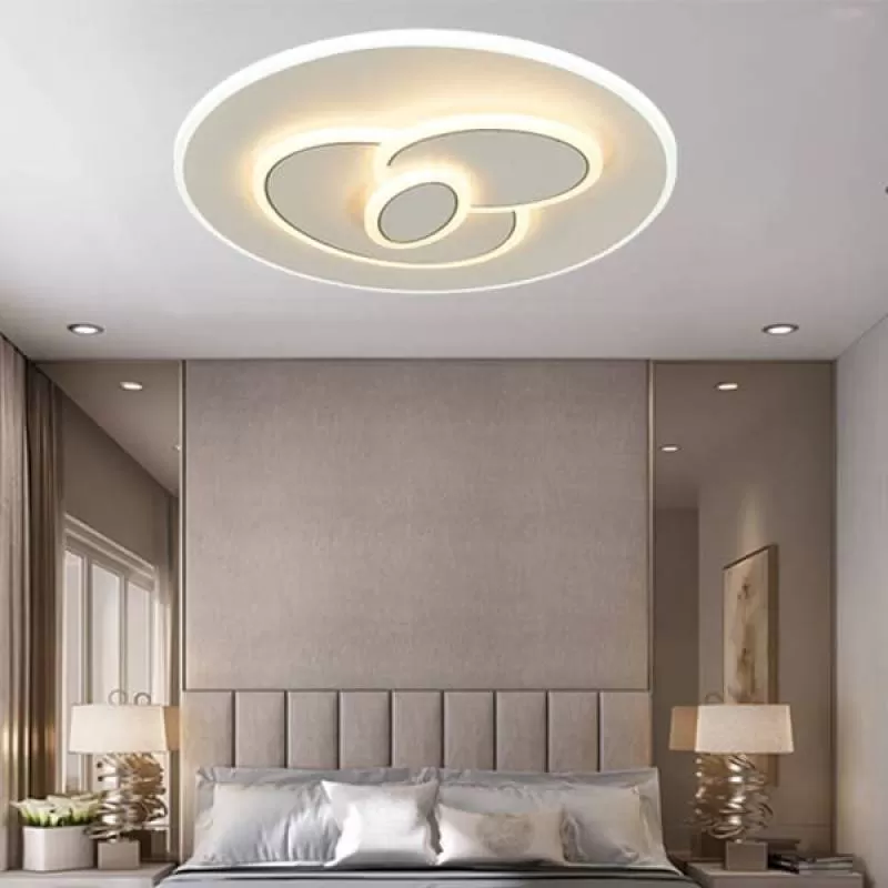 Đèn mâm áp trần trang trí phòng khách nhỏ, phòng ngủ D480mm EC-ML8596