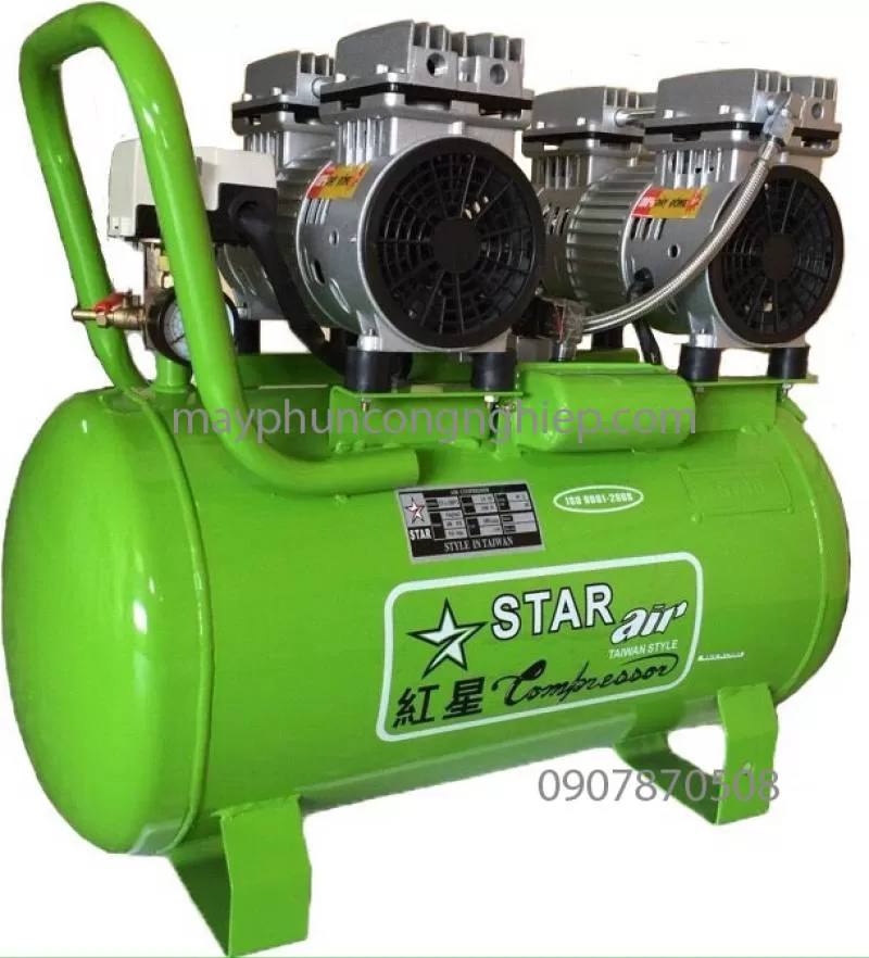 MÁY NÉN KHÍ KHÔNG DẦU STAR 50L