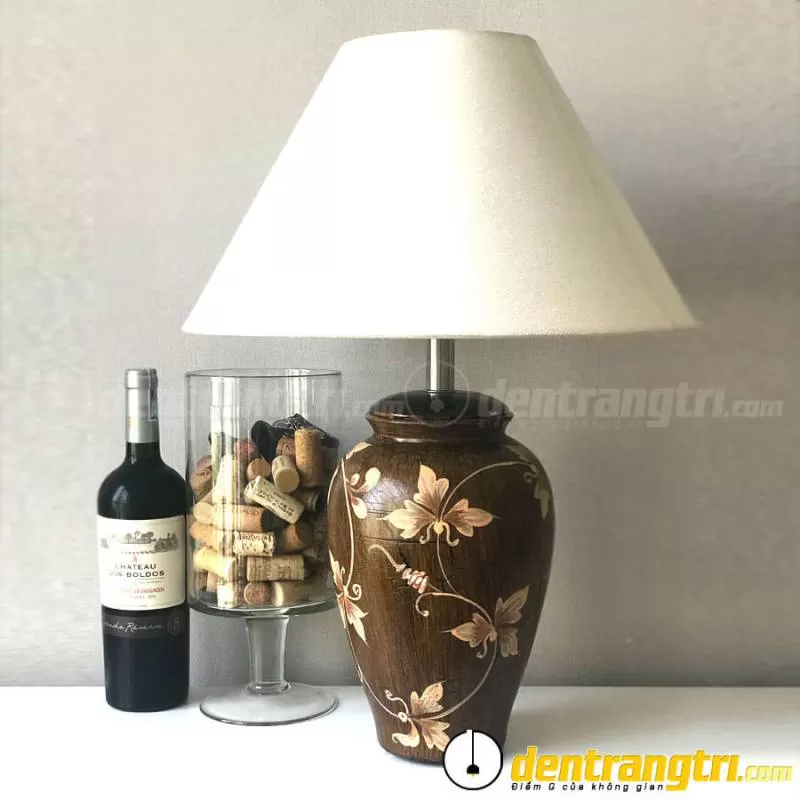 Đèn Gốm Giả Gỗ Nhỏ – DGAK010