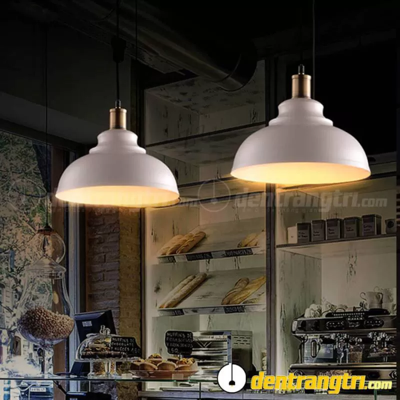 Đèn Thả Trắng Phối Chuôi Đồng – DT00114