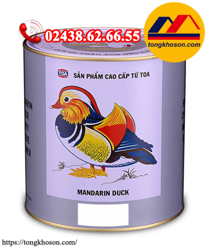 Sơn chống rỉ Toa màu xám hiệu con vịt (#TOA - CR)