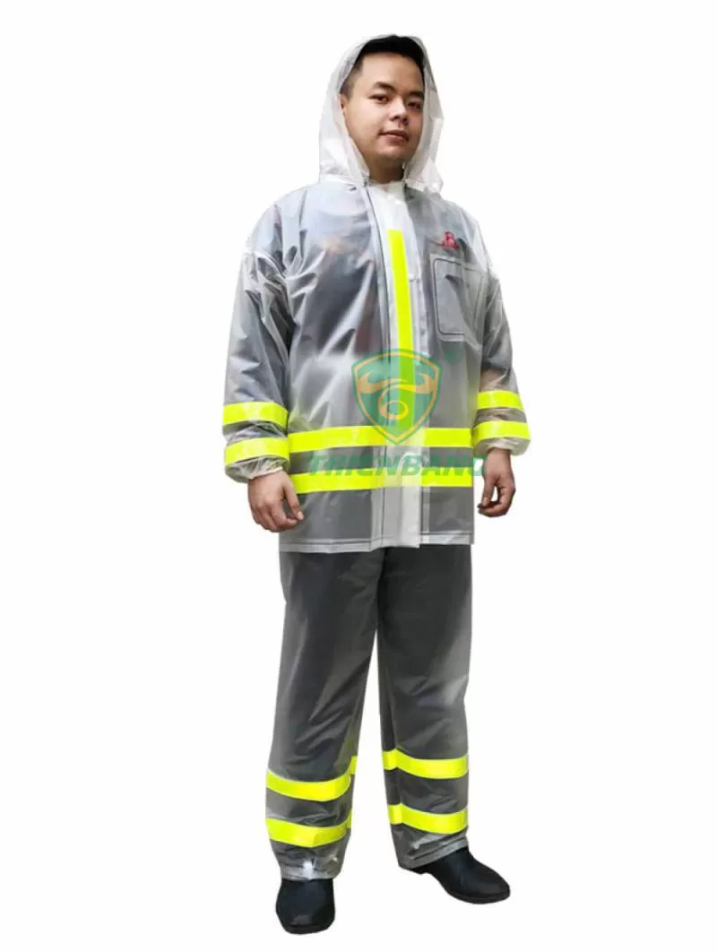 Áo mưa bảo hộ trong màu phản quang