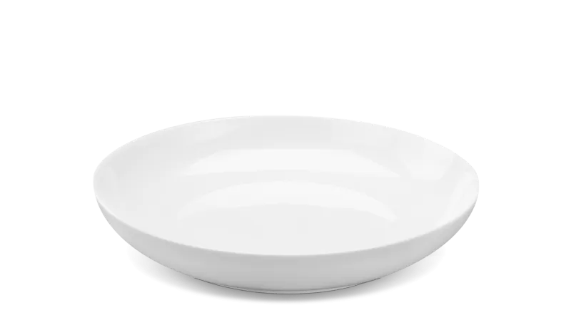 Dĩa sâu lòng 27 cm - Camellia - Trắng 