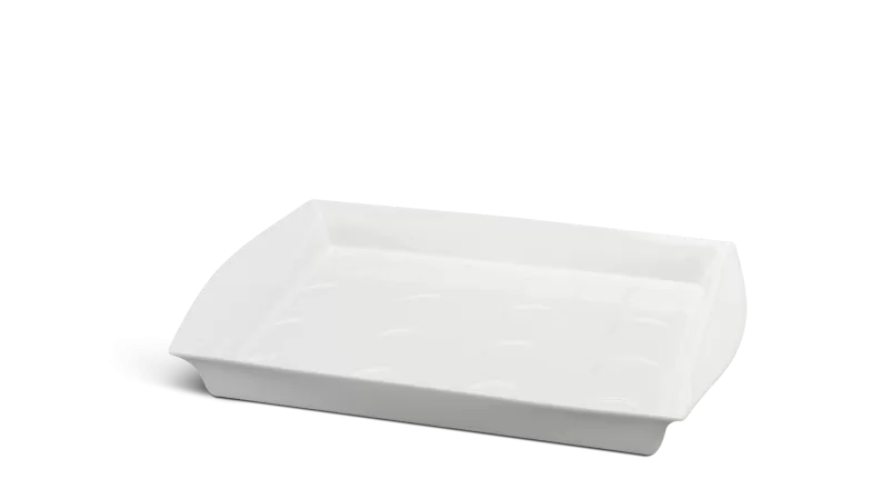 Khay chữ nhật ô tròn 43 x 30.5 cm - Misc Assortment- Trắng Ngà