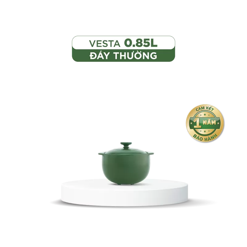 Nồi dưỡng sinh Vesta (Nồi tròn cao) 0.85 L + nắp 
